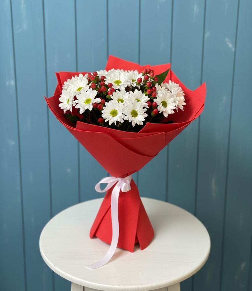 Букет цветов из: Хризантемы в Перми