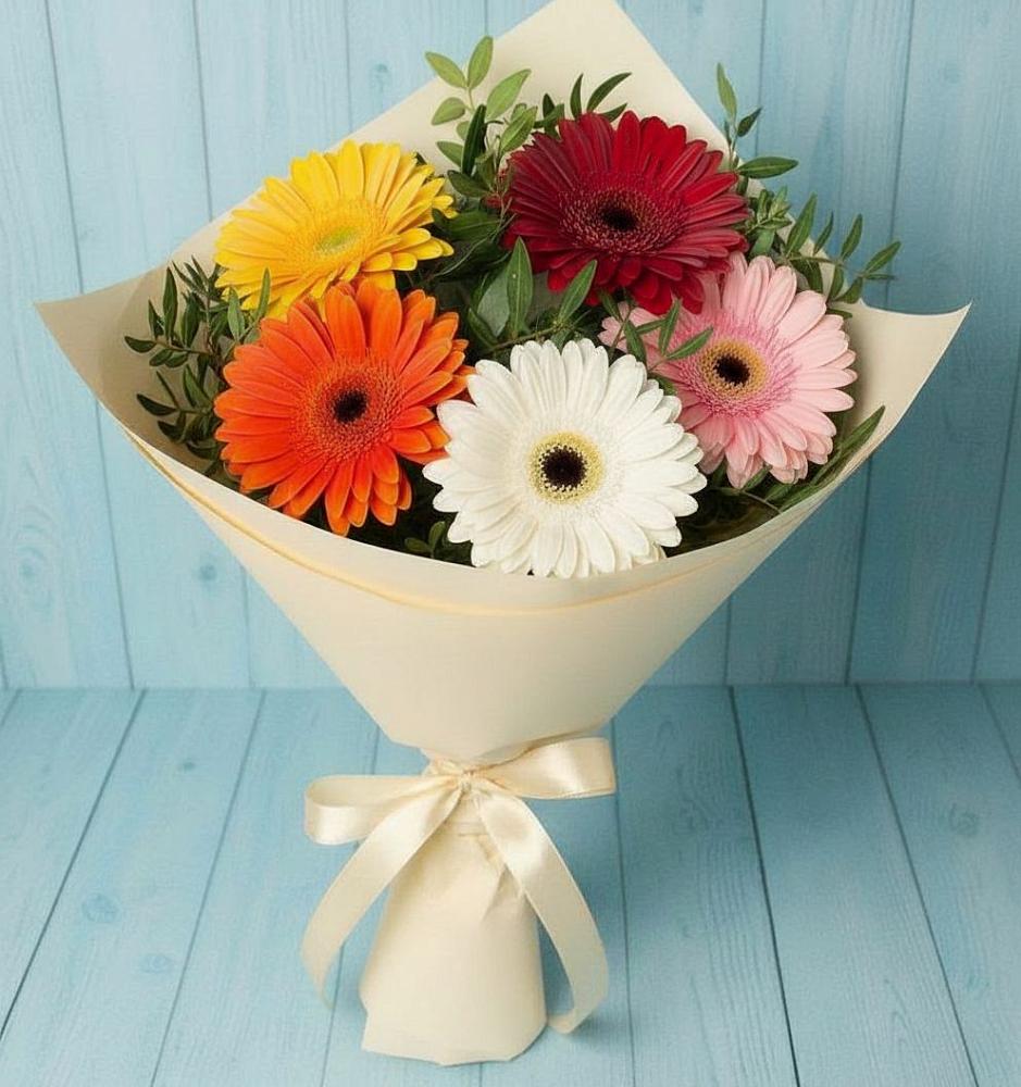 Букет цветов из: Герберы в Перми