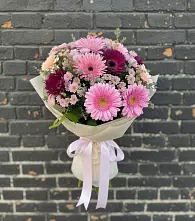 Букет цветов из:  Герберы и Хризантемы в Перми