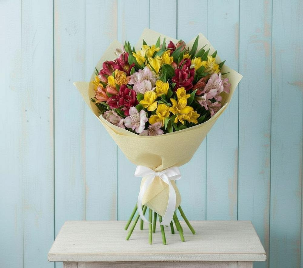 Букет цветов из: Альстромерии в Перми