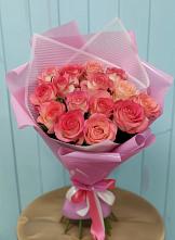 Букет 15 Розовых роз Равель в Перми