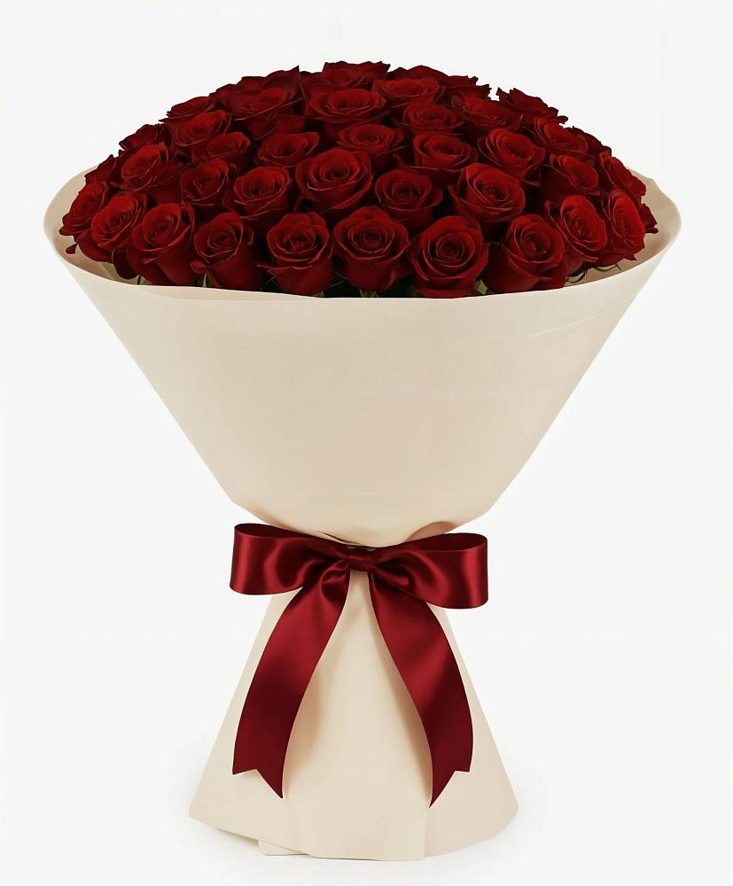 Букет 101 Бордовая роза Блэк Бакарра в Перми