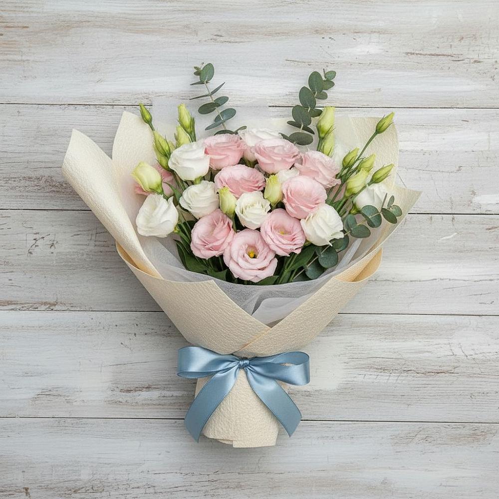 Букет цветов из: Лизиантусы в Перми